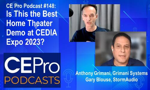 CEDIA Expo 2023 Sound Room 10 podcast Grimani Systems