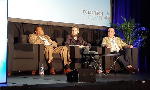 Discussions taking place at Total Tech Summit 2022